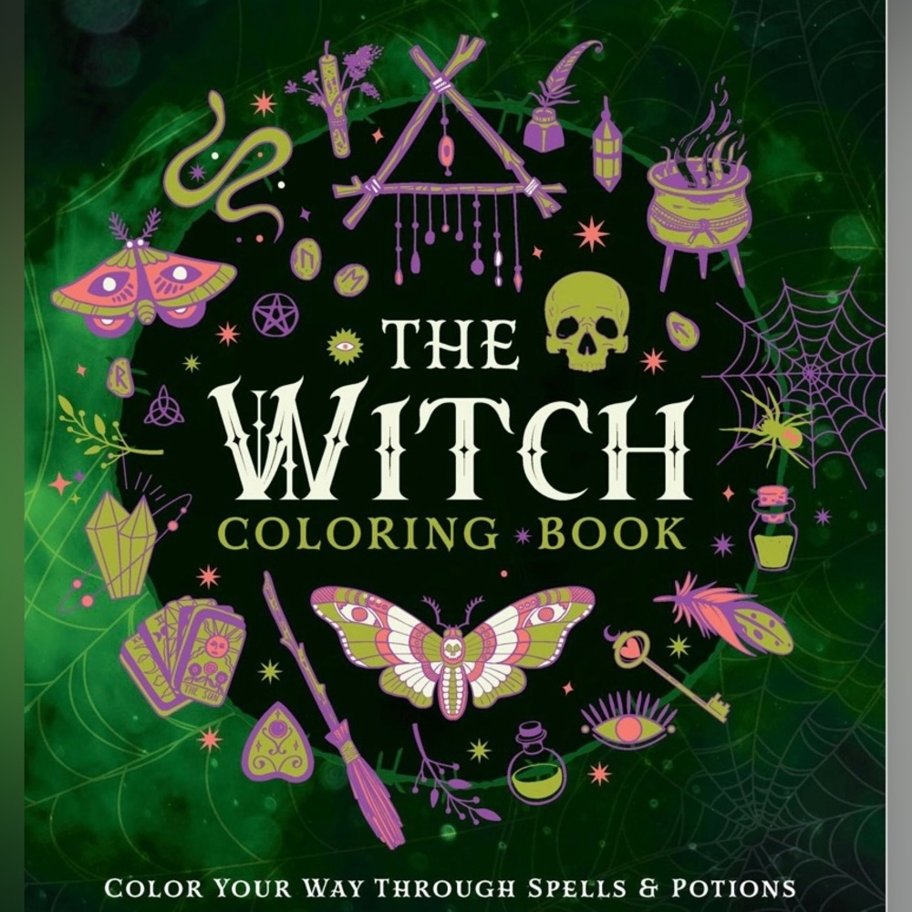 The Witch Coloring Book•Color your way through spells and potions•120 pages